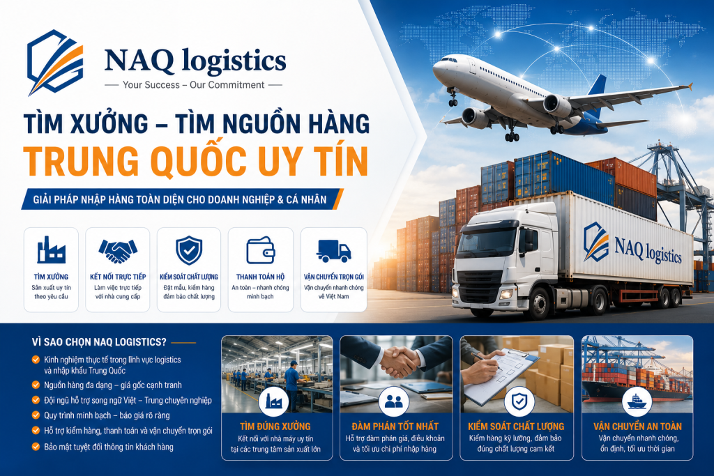 Dịch vụ tìm nguồn hàng uy tín tại NAQ Logistics