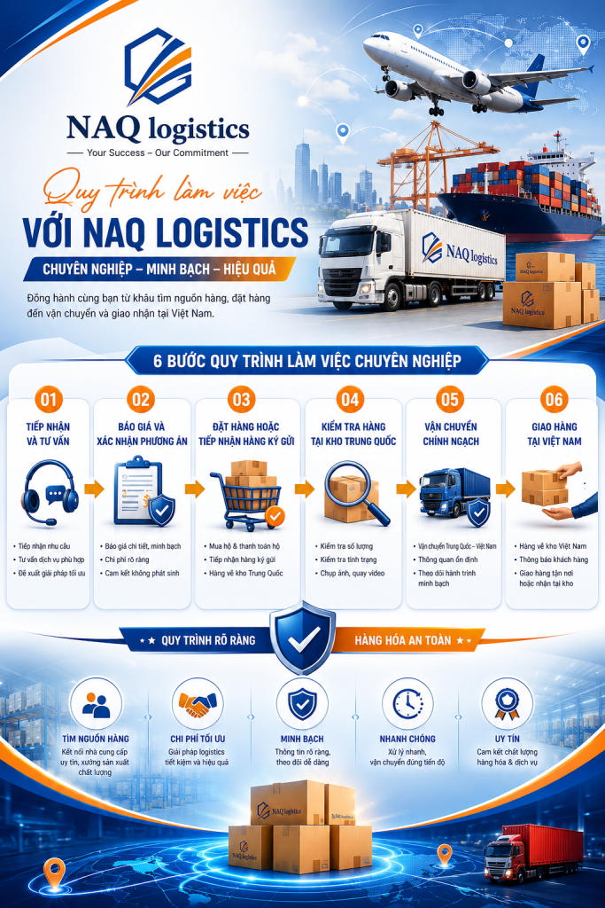 Hướng dẫn quy trình làm việc với NAQ Logistics
